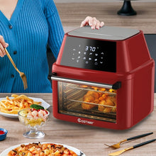 Load image into Gallery viewer, 19 QT Multi-functional Air Fryer Oven 1800W Dehydrator Rotisserie-Red