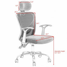 Load image into Gallery viewer, Ergonomic Mesh High Back Office Chair with Headrest-Black