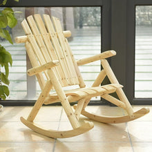 Load image into Gallery viewer, Wood Single Porch Rocker Lounge Patio Rocking Chair