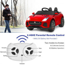 Load image into Gallery viewer, 12V Jaguar F-Type SVR Licensed Kids Ride On Car-Red