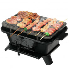 Load image into Gallery viewer, Heavy Duty Cast Iron Tabletop BBQ Grill Stove for Camping Picnic
