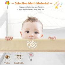 Load image into Gallery viewer, 59" Breathable Baby Children Toddlers Bed Rail Guard-Beige