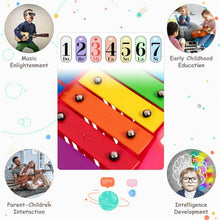 Load image into Gallery viewer, 25 Notes Kids Glockenspiel Chromatic Metal Xylophone-Pink