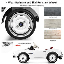 Load image into Gallery viewer, 12 V BMW 507 Licensed Electric Kids Ride On Retro Car-White