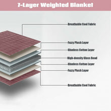 Load image into Gallery viewer, 60"x80" 15lbs Premium Cooling Heavy Weighted Blanket -Pink