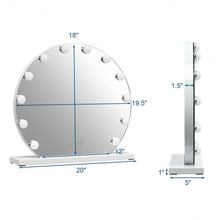 Load image into Gallery viewer, 12 bulbs Modes Touch Screen Dimming Hollywood Style Makeup Vanity Mirror