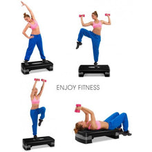 Load image into Gallery viewer, 26" Fitness Aerobic Step Exercise Stepper w/ Riser