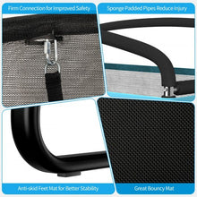 Load image into Gallery viewer, 6 Feet Kids Entertaining Trampoline with Swing Safety Fence-Blue