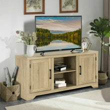 Load image into Gallery viewer, Rustic TV Stand Entertainment Center Storage Cabinet