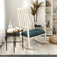 Load image into Gallery viewer, Wood Rocking Chair with Thick Cushion