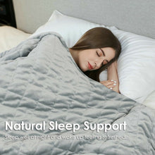 Load image into Gallery viewer, 15 lbs 100% Cotton Weighted Blanket with Soft Crystal Cover