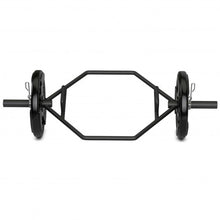 Load image into Gallery viewer, 56" Olympic Hexagon Deadlift Trap Bar with Folding Grips Powerlifting-Black