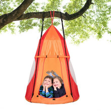 Load image into Gallery viewer, Kids Hanging Chair Swing Tent Set-Orange