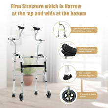 Load image into Gallery viewer, Folding Rehabilitation Auxiliary Standard Walker Aluminum Alloy with Support