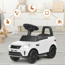 Load image into Gallery viewer, 2-in-1 6V Land Rover Licensed Kids Ride On Car-White