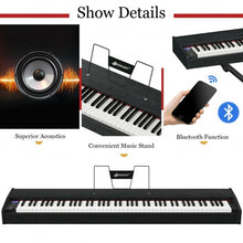 Load image into Gallery viewer, 88-Key Full Size Digital Piano Weighted Keyboard with Sustain Pedal-Black