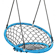 Load image into Gallery viewer, Net Hanging Swing Chair with Adjustable Hanging Ropes-Blue