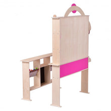 Load image into Gallery viewer, Pink Kids Wooden Toy Shop Market Shopping Pretend Play Set