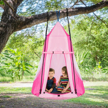 Load image into Gallery viewer, Kids Hanging Chair Swing Tent Set-Pink