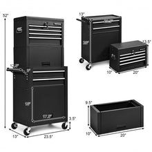 Load image into Gallery viewer, 6-Drawer Tool Chest w/ Heightening Cabinet-Black