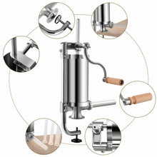 Load image into Gallery viewer, 1.5 L Stainless Steel Vertical Sausage Stuffer Maker