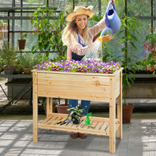 Load image into Gallery viewer, Raised Garden Bed with Storage Shelf