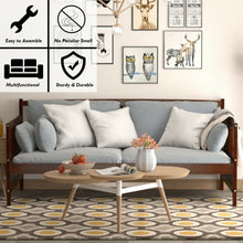 Load image into Gallery viewer, Twin Size Wooden Slats Daybed Bed with Rails-Chocolate