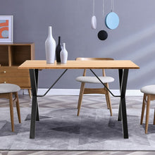 Load image into Gallery viewer, Computer Office Desk with Bamboo Top + Metal Frame-Natural Desk