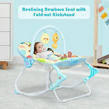 Load image into Gallery viewer, Adjustable Toddler Swing Bouncer & Rocker-Blue