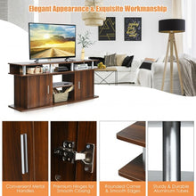 Load image into Gallery viewer, 63" TV Entertainment Console Center with 2 Cabinets-Walnut