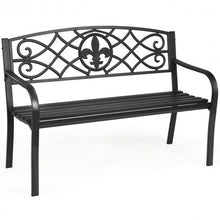 Load image into Gallery viewer, Patio Park Yard Outdoor Furniture Steel Bench