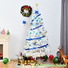 Load image into Gallery viewer, 7 ft  White Artificial PVC Christmas Tree w/ Stand