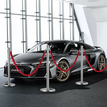 Load image into Gallery viewer, 6 pcs Stanchion Posts Retractable Ropes Crowd Control Barrier