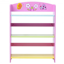 Load image into Gallery viewer, Kids Adorable Corner Adjustable Bookshelf with 3 Shelves