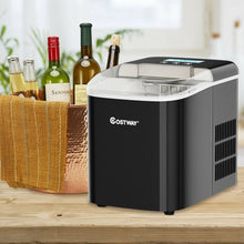 Load image into Gallery viewer, 26 lbs Countertop LCD Display Ice Maker with Ice Scoop-Black
