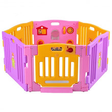 Load image into Gallery viewer, Pink 6 Panel Baby Playpen Kids Safety Play Center Yard