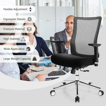 Load image into Gallery viewer, Ergonomic Mesh Office Chair Sliding Seat Height Adjustable with Armrest