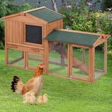 Load image into Gallery viewer, 58" Large Wooden Rabbit Hutch Chicken Coop
