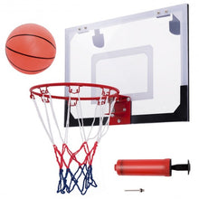 Load image into Gallery viewer, Over-The-Door Mini Basketball Hoop Includes Basketball & Hand Pump