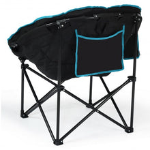 Load image into Gallery viewer, Moon Saucer Steel Camping Chair Folding Padded Seat