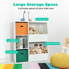 Load image into Gallery viewer, Kids Toy Storage Cabinet Shelf Organizer -White