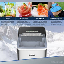 Load image into Gallery viewer, 26 lbs/24 H Self-Clean Stainless Steel Ice Maker