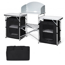 Load image into Gallery viewer, Folding Camping Table with Storage Organizer