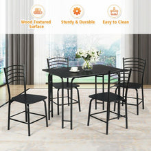Load image into Gallery viewer, 5 pcs Wood Rectangular Dining Table Set