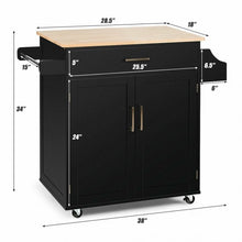 Load image into Gallery viewer, Spice Rack Towel Rack Drawer Cabinet-Black