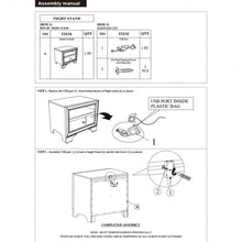 Load image into Gallery viewer, Nightstand Sofa Side Table End Table Storage Drawer -Brown