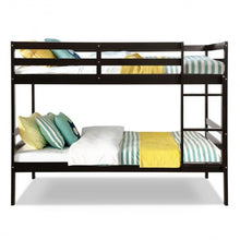 Load image into Gallery viewer, Twin Bunk Bed Children Wooden Bunk Beds Solid Hardwood-Coffee