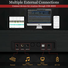 Load image into Gallery viewer, 88-Key Full Size Digital Piano Weighted Keyboard with Sustain Pedal-Black