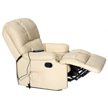 Load image into Gallery viewer, Recliner Massage Sofa Chair Deluxe Ergonomic Lounge Couch Heated W/Control-beige
