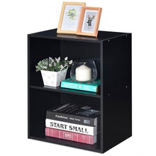 Load image into Gallery viewer, 2 Tier Open Night Stand End Table Sofa Side Storage Furniture-Black